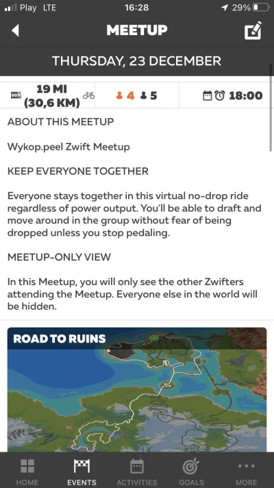 vanderbike - Wiec jutro 18 trzeci wykopowy Meetup na #zwift Trasa na jutro to Road to...