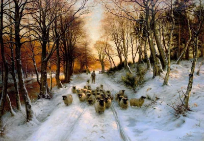 Hoverion - Joseph Farquharson 1846-1935
Glowed with tints of evening hours
#artvent...