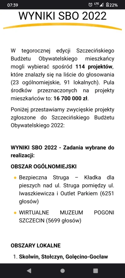 Dorciqch - Są już wyniki SBO. Znowu jakieś pogoniarski projekt wygrał. Ech... #szczec...