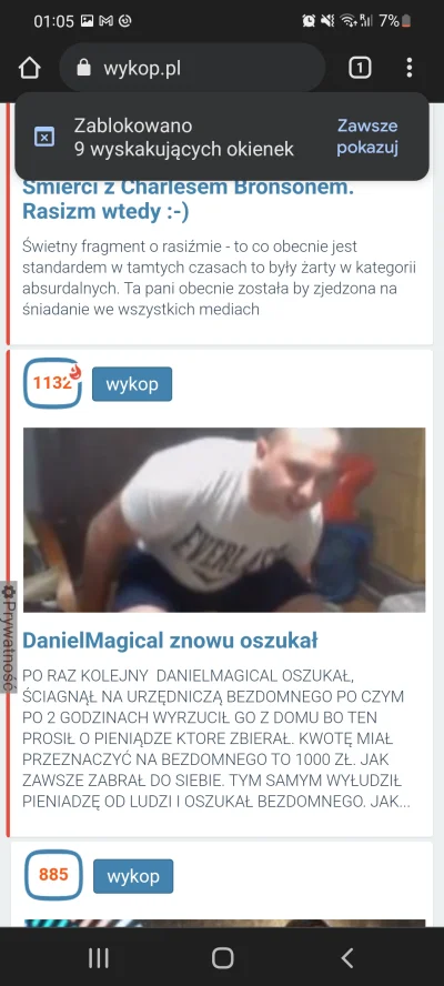 Yebat - @wykop #wykop czy was powalilo? 9 popupow a dojechalem tylko do grubasa na gl...