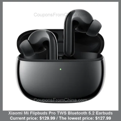 n____S - Xiaomi Mi Flipbuds Pro TWS Bluetooth 5.2 Earbuds
Cena: $129.99 (najniższa w...