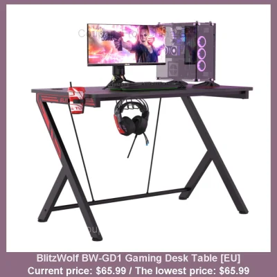 n____S - BlitzWolf BW-GD1 Gaming Desk Table [EU]
Cena: $65.99 (najniższa w historii:...