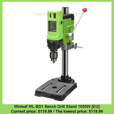 n____S - Minleaf ML-BD1 Bench Drill Stand 1050W [EU]
Cena: $119.99 (najniższa w hist...