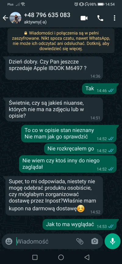 bird71 - Jak można załatwić taki scam?
#allegro
#scam
Co pisać dalej?
Proponujcie