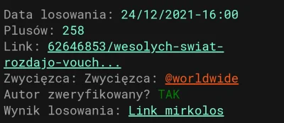 janushek - Mr. @worldwide: został wybrany przez mirkolos, gratulacje, włącz prywatne ...