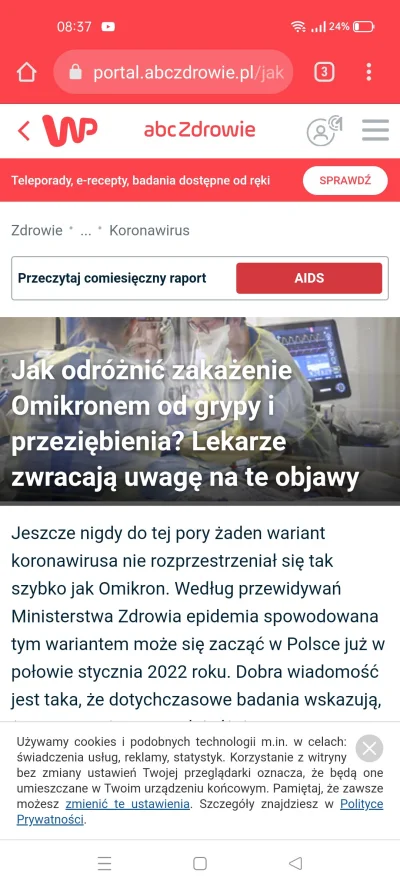 Pogromca_pedryli - POTĘŻNY OMNIKRON podobny do przeziębienia!!!! Ludzie to koniec!!!!...