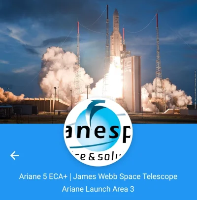 kurlapejter - Start za niecałe 3 minuty!
#listaobecnosci #teleskop #webb #ariane #kos...