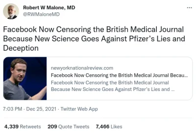 I.....T - > Facebook teraz cenzuruje brytyjskie czasopismo medyczne, ponieważ nowa na...