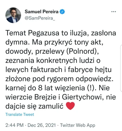 ater - Oświadczam, nie ma żadnego Pegasusa. Pegasusa wymyśliliście wy, dziennikarze!
...