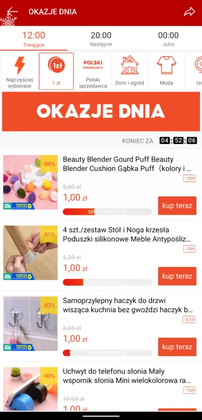 zielonedrzewohehe - @pokusof: są oferty za złotówkę kilka razy dziennie, raz się traf...