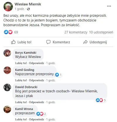 D.....n - A wy przeprosiliście już Wiesława? 
#heheszki #wieslawmiernik #rakcontent