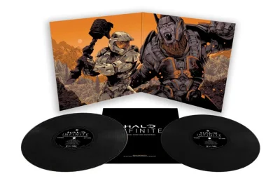 kolekcjonerki_com - Soundtrack z Halo Infinite w wersji z dwoma czarnymi winylami dos...