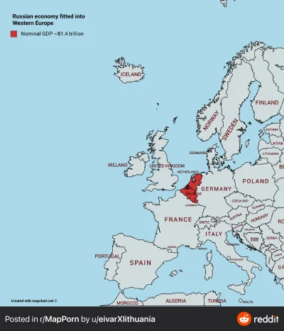 rybak17 - @daromer: Cała gospodarko Rosji jest na poziomie
Holandii i Belgii.