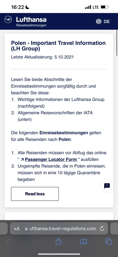EvineX - #koronawirus #niemcy 

Wie ktoś czy to śmieszne Passenger Locator Form muszę...