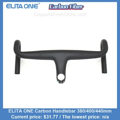 n____S - ELITA ONE Carbon Handlebar 380/400/440mm
Cena: $31.77
Koszt wysyłki: $0.00...