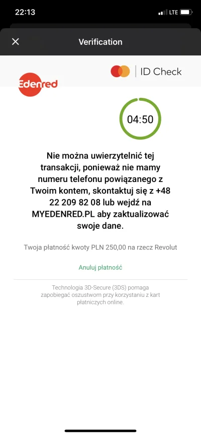 Loperamid - Próba użycia karty się nie powiodła bo niby nie mam zarejestrowanego tele...