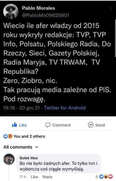 Zlpnc - Przecież PiS nie ma żadnych afer, co wam chodzi 
#heheszki #bekazpisu #bekazp...