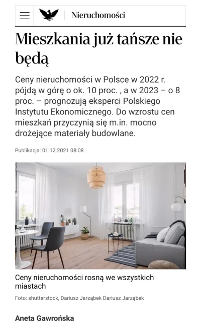 NapoleonWybuchowiec - Wszystko drożeje, łącznie ze sprzętami, panelami, drzwiami itp....