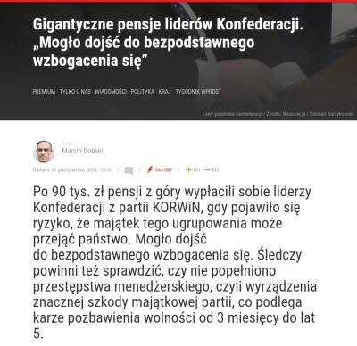 czeskiNetoperek - Akcje "jedynej merytorycznej opozycji" z premiami z kont partyjnych...
