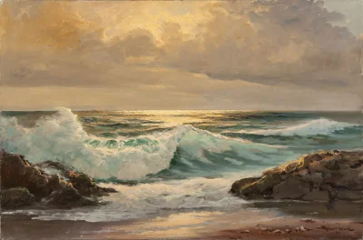 Lifelike - Rocky Coast; Robert William Wood
olej na płótnie, 1957 r., 61,0 x 91,4 cm...