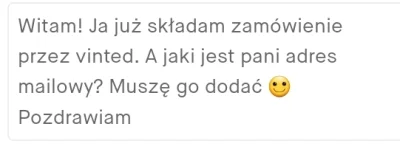 red7000 - Nie mam pojęcia, jak działa #vinted. Potrzevuje mój email, żeby złożyć zamó...