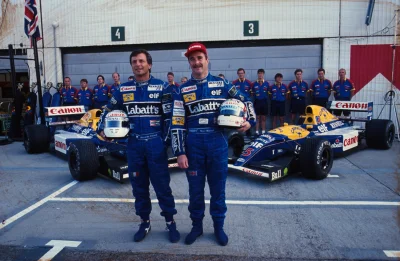 Rzeszowiak2 - Nigel Mansell, Riccardo Patrese oraz ekipa Williamsa na Hungaroringu 19...
