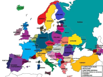 kartofel - Mapa przedstawiona przez Rosjan w 2012, pokazująca Europę w 2030.

#mappor...