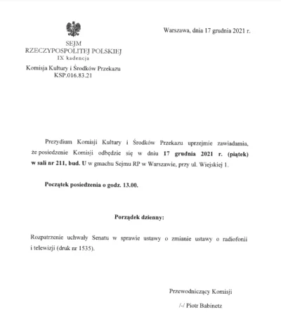 wizard3 - 17 grudnia poprosiłem Kancelarię Sejmu o udostępnienie skanu dokumentu zawi...