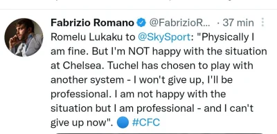 Milanello - Lukaku już marudzi w Chelsea. Nie zdziwię się jak będzie latem chciał wym...