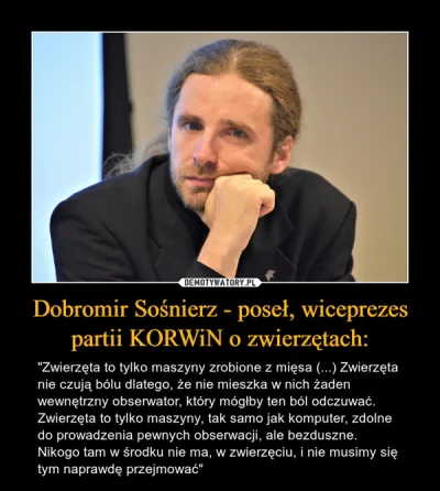 she-wolf1993 - Dobromir Sośnierz (Konfederacja) o zwierzętach:
