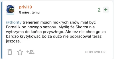 privi19 - Z tego miejsca chciałbym przeprosić Pana Trenera Macieja Skorżę(specjalnie ...