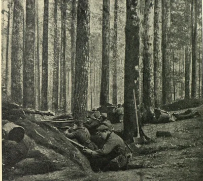 Hans_Kropson - Żołnierze francuscy w okopach w Alzacji rok1914.
Front zachodni w I w...