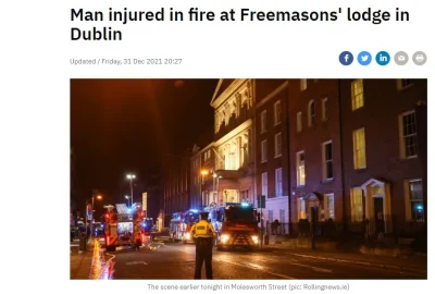 hrabiaeryk - #dublin #irlandia #4konserwy 

W Sylwestra podpalono siedzibe Loży Mas...