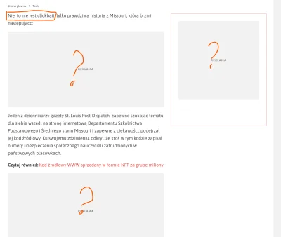 thund3rb0lt - Nie, to nie jest ani troche clickbait... reklamy zajmuja 3/4 artykulu, ...