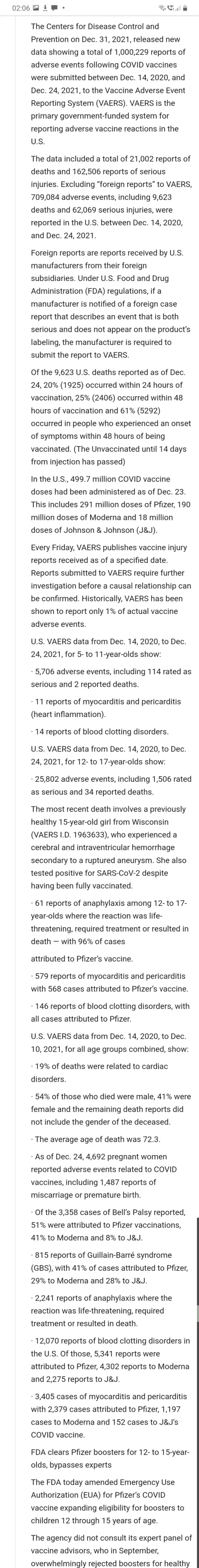 Cbtl94 - NOPy w USA (za raportem CDC z dn 31 grudnia 2021r. opublikowanym w oparciu o...