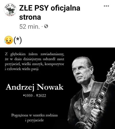 mistalowa - Ech smuteczek ... kawał legendy polskiego rocka ... RIP