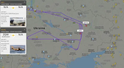 Mirkorinho - Dzisiaj dość blisko te podbniebne patrole. 
#ukraina #rosja #flightrada...
