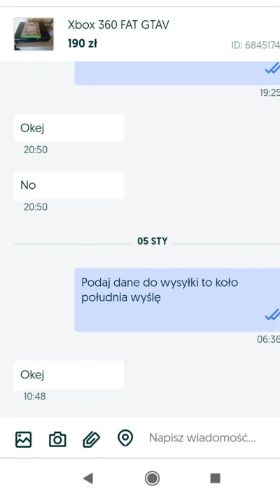 kutmen2 - Ponawiam pytanie o Xboxa360. Dla wykopków 100 + koszt przesyłki. To co się ...