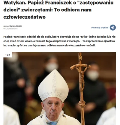 starsi_panowie - Według Franciszka nie zasługujemy na miano człowieka ( ͡° ͜ʖ ͡°)

 ...