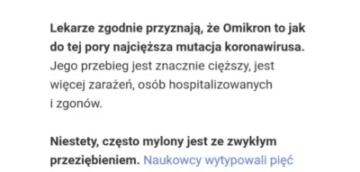 Rower_Lewandoski - POTĘŻNA, ŚMIERCIONOŚNA mutacja mylona z przeziębieniem xDD 
o2 w ...