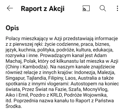 pelt - Opis kanału Machaja, po zmianie jego nazwy na Raport z Akcji (raczej BEZakcji)...