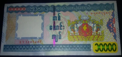 IbraKa - Banknot o najwyższym nominale w Mjanmie. Wartość kursowa ok. 22 zł 
#bankno...