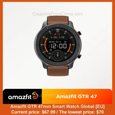 n____S - Amazfit GTR 47mm Smart Watch Global [EU]
Cena: $67.99 (najniższa w historii...