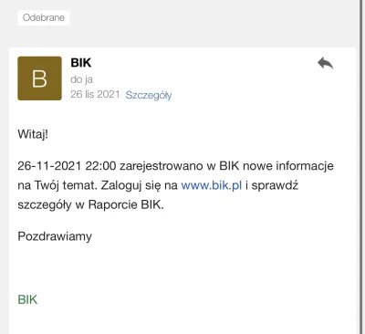 crazykokos - @paramedix: Ja mam alerty bik, peselu itd. Po prostu dostajesz info, ze ...