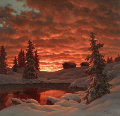 Hoverion - Ivan Fedorovich Choultsé 1877-1932 
Zachód słońca, 1923, olej na płótnie,...