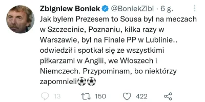 Milanello - Boniek się chwali, że za jego kadencji, Sousa poważnie traktował Polskę.
...