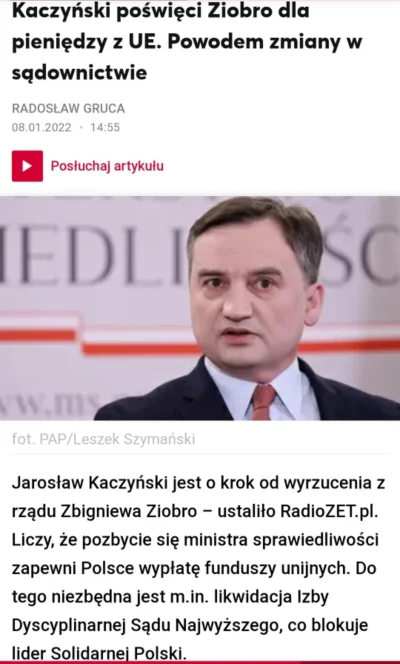 Jabby - Zakładając że to nie jest kaczka dziennikarska. 

Kaczyński ostatnio przyznał...