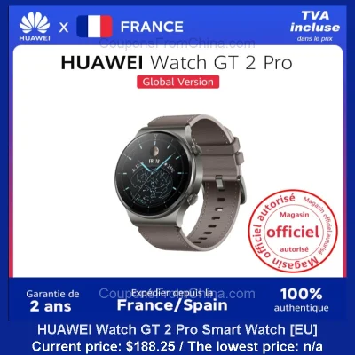 n____S - HUAWEI Watch GT 2 Pro Smart Watch [EU]
Cena: $188.25
Koszt wysyłki: $0.00
...