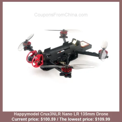 n____S - Happymodel Crux3NLR Nano LR 135mm Drone
Cena: $100.59 (najniższa w historii...
