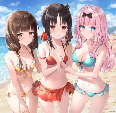 MrBomba02 - #mikoiino #shinomiyakaguya #chikafujiwara #kaguyasamahakokurasetai #swims...